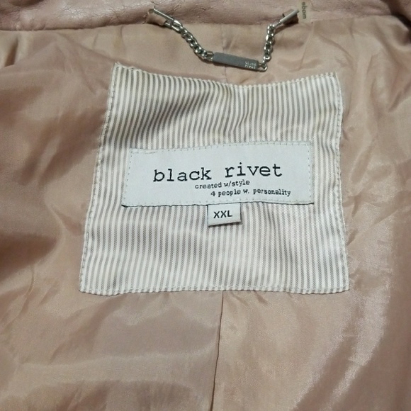 Black Rivet Blush Leather Jacket - Picture 5 of 7